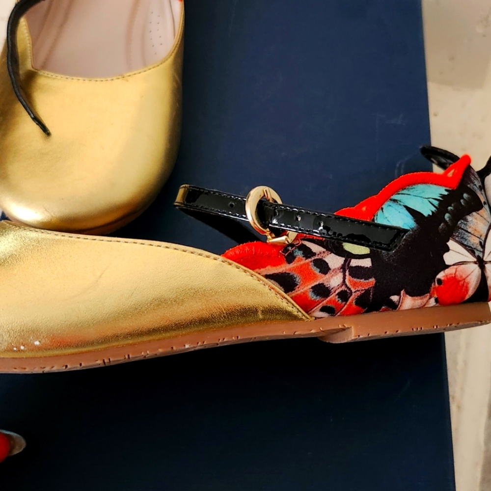 $250 Sophia Webster Rose Gold Mini Chiara Sz 36/5.5 Big Kid
